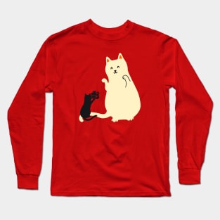 Happy go Lucky Cat 2 lil photographer Long Sleeve T-Shirt